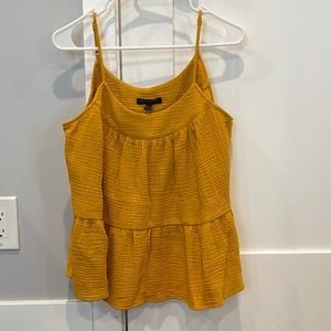 NWT Mustard Tiered Tank